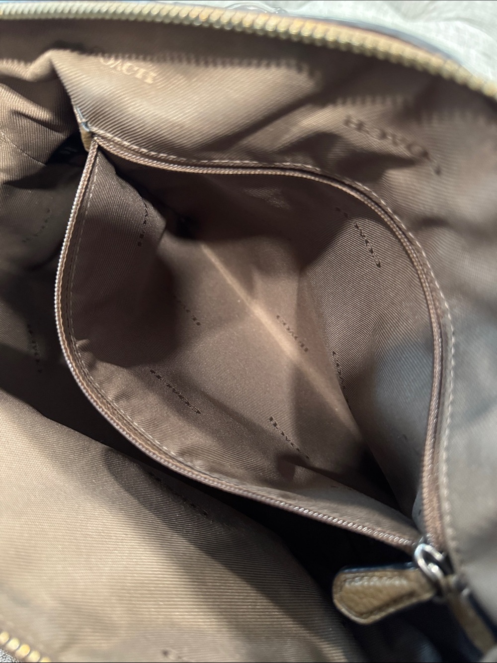 Coach Bag Prairie Brown Pebbled Leather Satchel - Picture 14 of 17